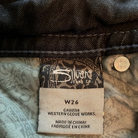 Silver Jeans Suki Rose Surplus Mid Rise Size 26 - Picture 11 of 16